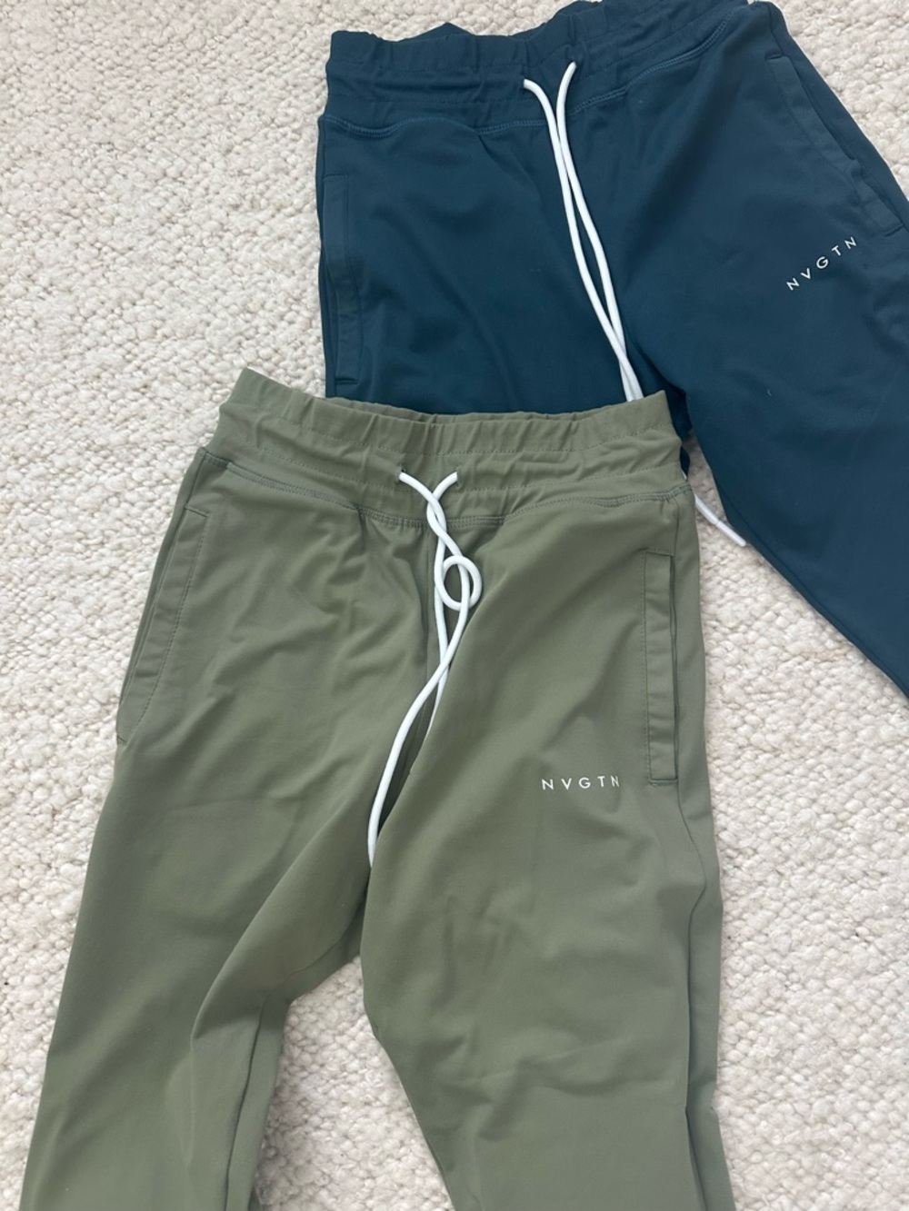 NVGTN Jogger Set - Olive & Teal Waistband Pair